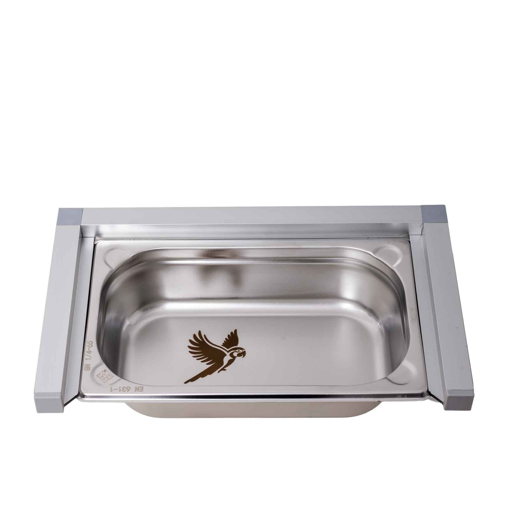 rico-s-futterkiste-edelstahlwanne-klein-32x19cm-wandmontage image 5