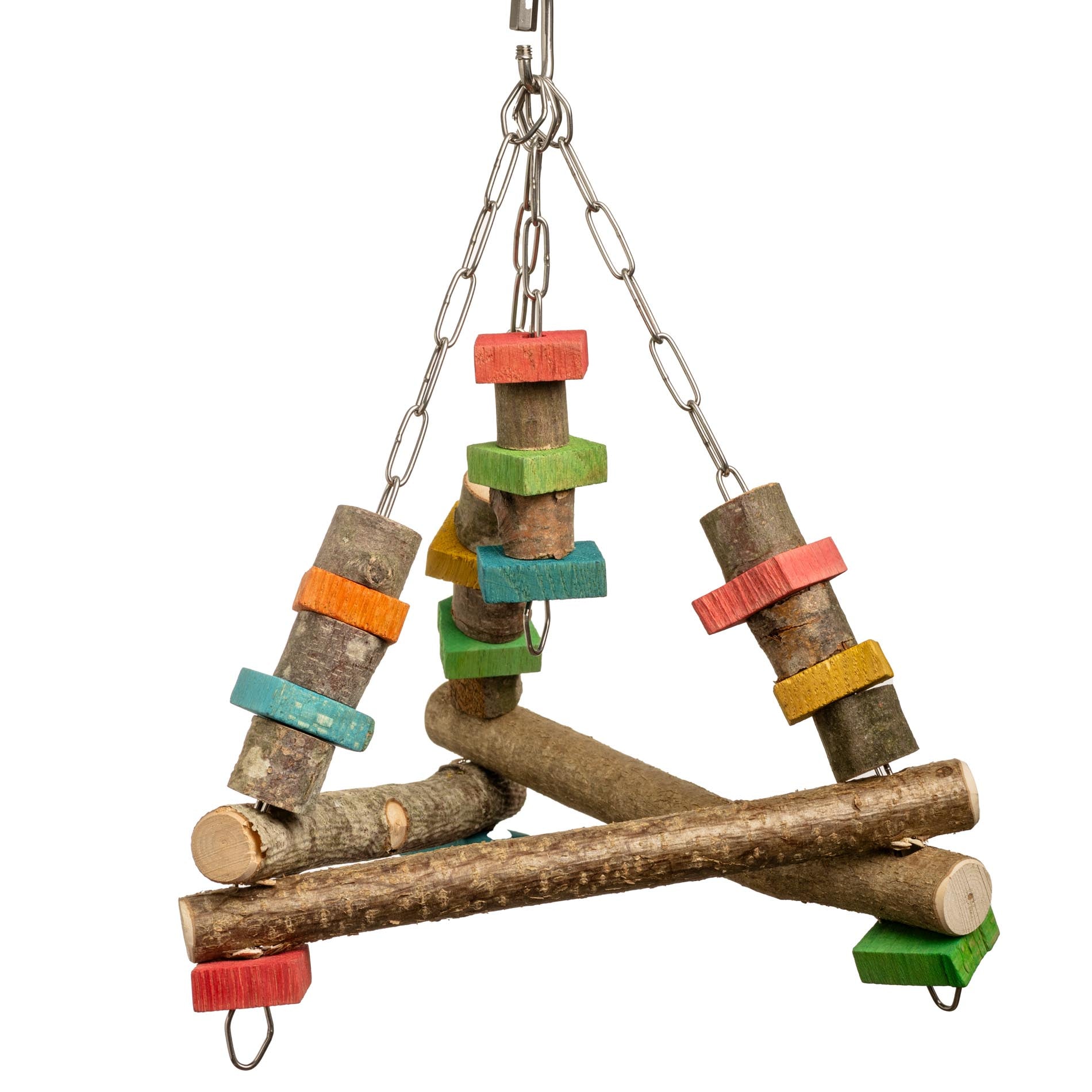 rico-s-futterkiste-dreieck-schaukel-wellensittichspielzeug-holz image 1