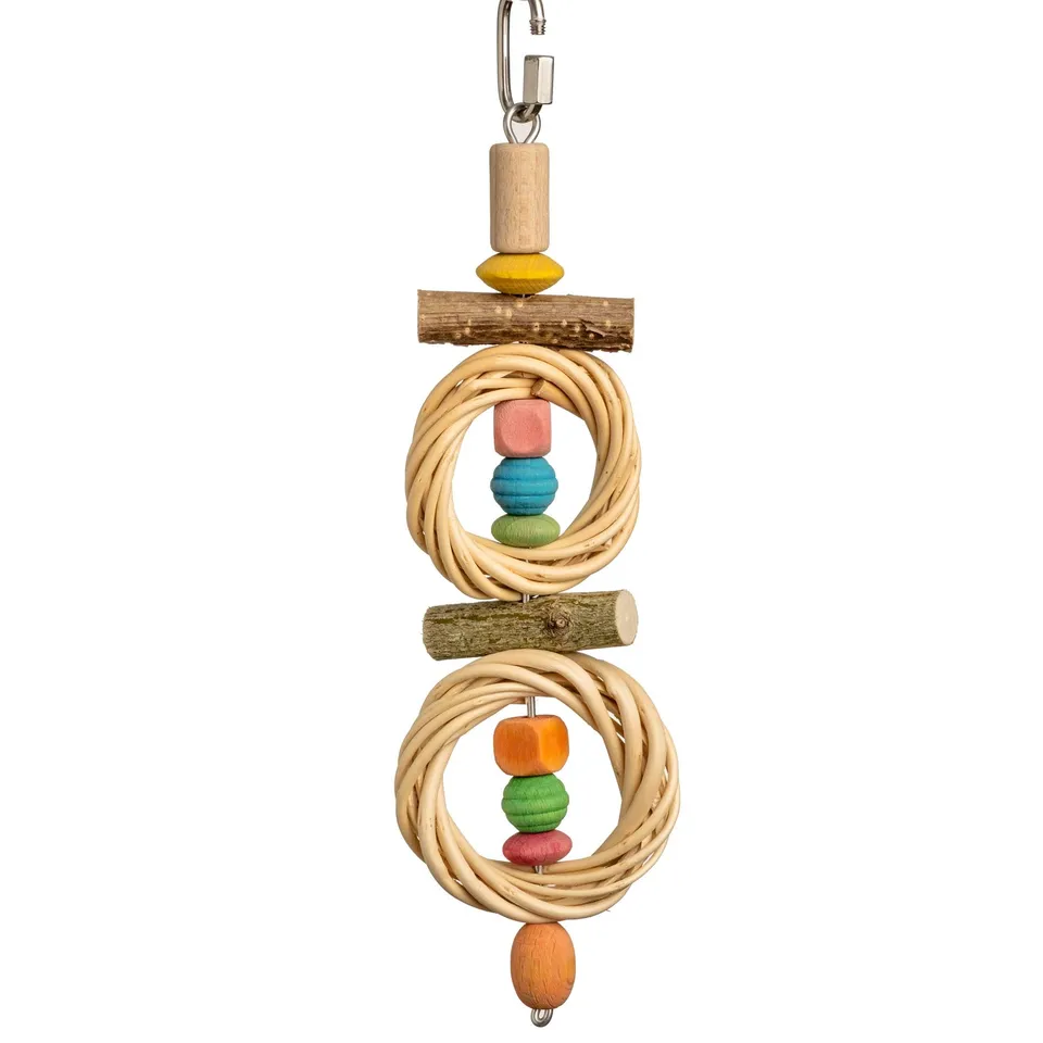 rico-s-futterkiste-weidenringe-holzperlen-sittichspielzeug-25-cm image 1