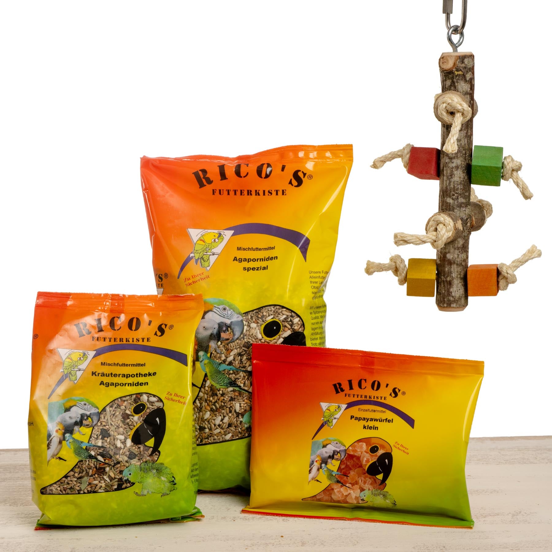 rico-s-futterkiste-starter-kit-agaporniden-vogelfutter-set-geschenk image 1