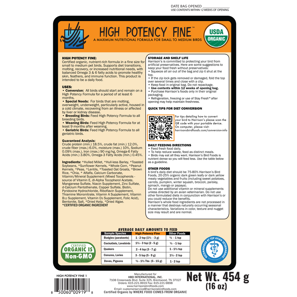 harrison-high-potency-fine-vogelfutter-kleine-papageien-bio image 3