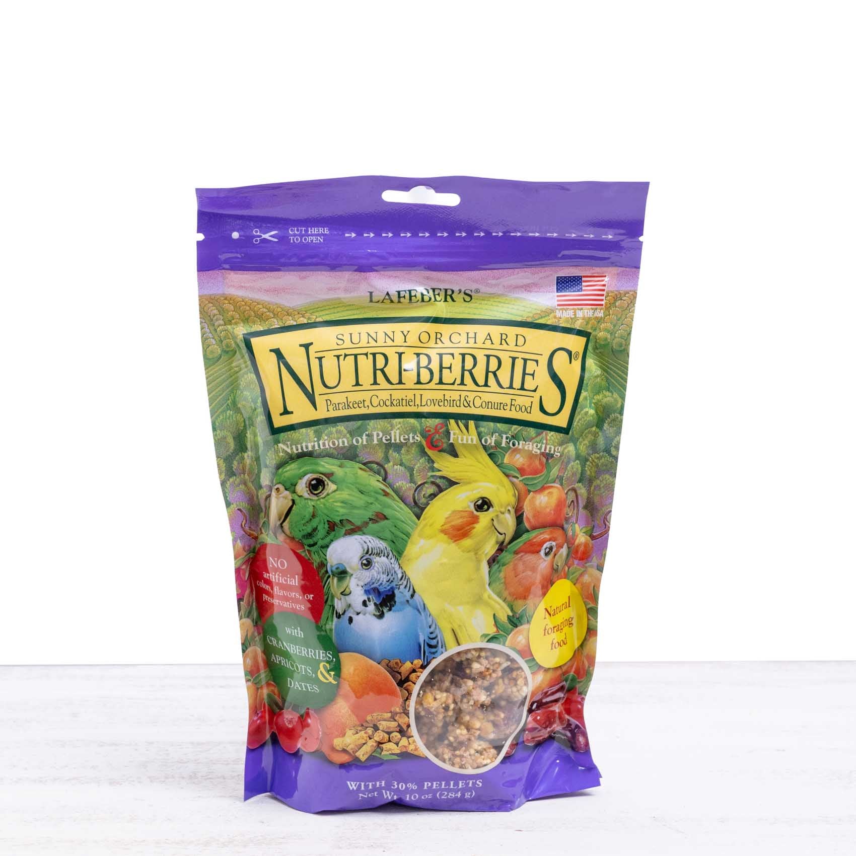 lafeber-nutri-berries-sunny-orchard-sittichfutter-frucht image 1
