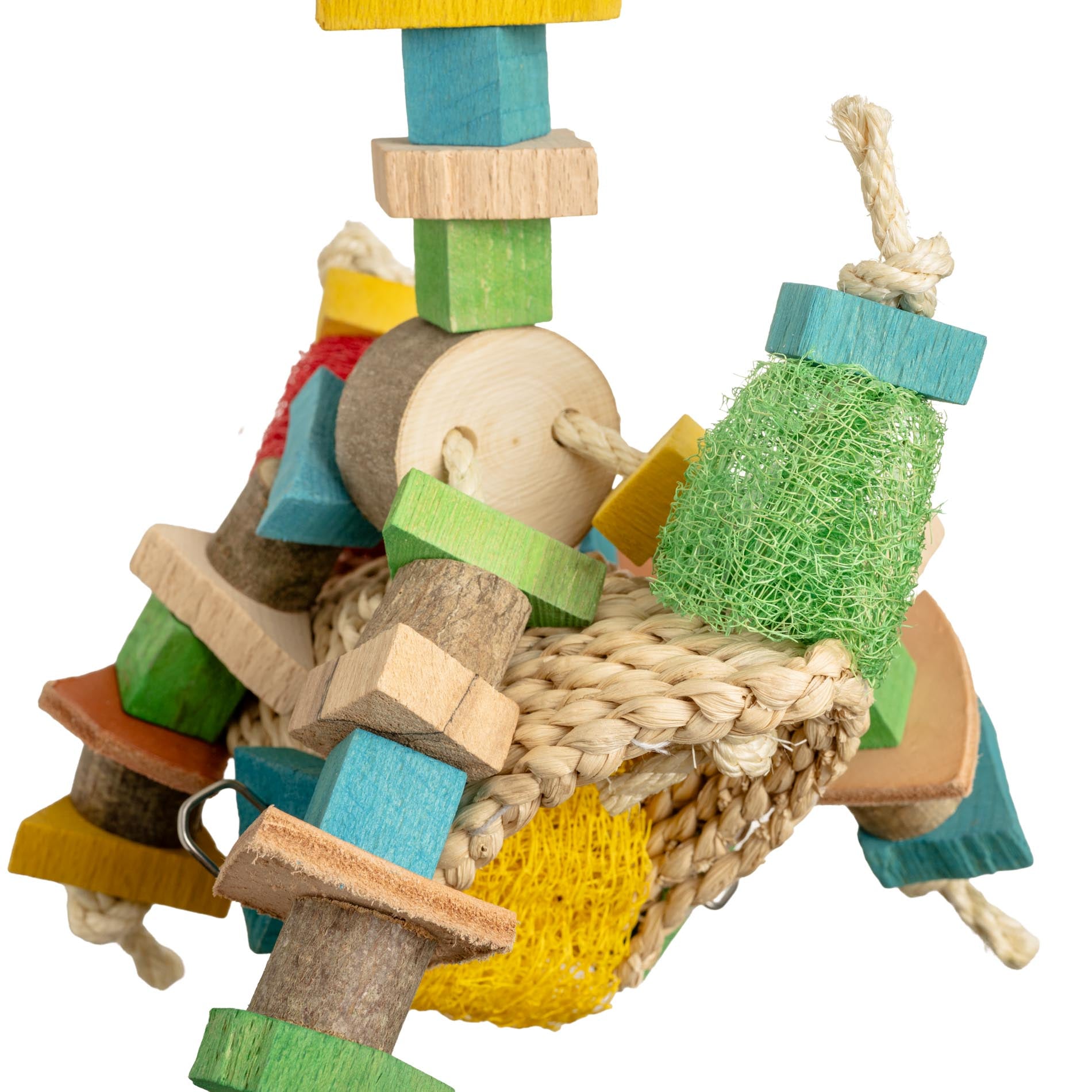 rico-s-futterkiste-sputnik-strohteppich-papageienspielzeug-35-cm image 3