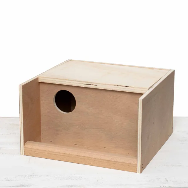 rico-s-futterkiste-nistkasten-gro-sittiche-holz-30x28x20-cm image 1