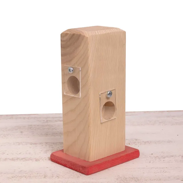 rico-s-futterkiste-versteckspielturm-intelligenzspielzeug-f-r-sittiche-holz image 1