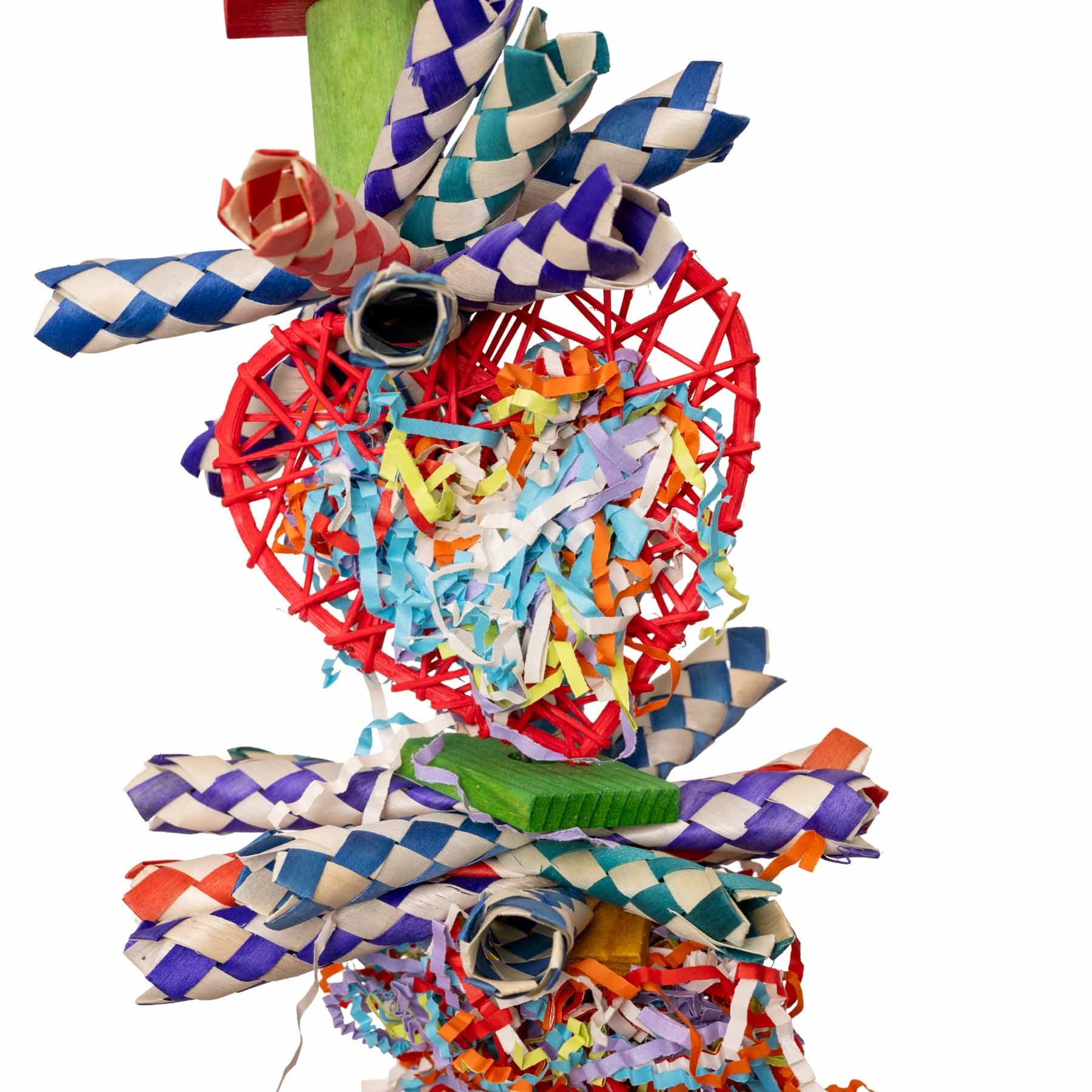 rico-s-futterkiste-shredding-surprise-tower-vogelspielzeug-foraging image 3