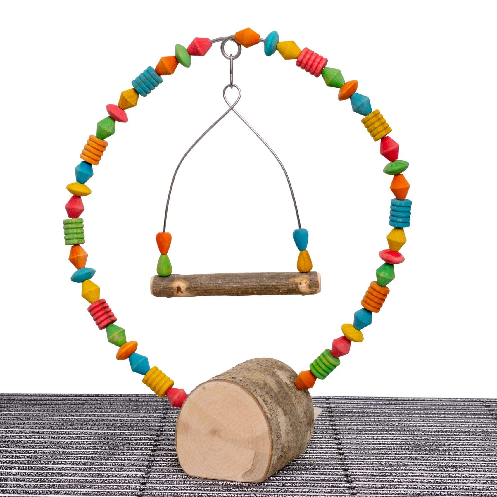 rico-s-futterkiste-sittich-schaukel-bogen-knabberspielzeug-vario-30cm image 2