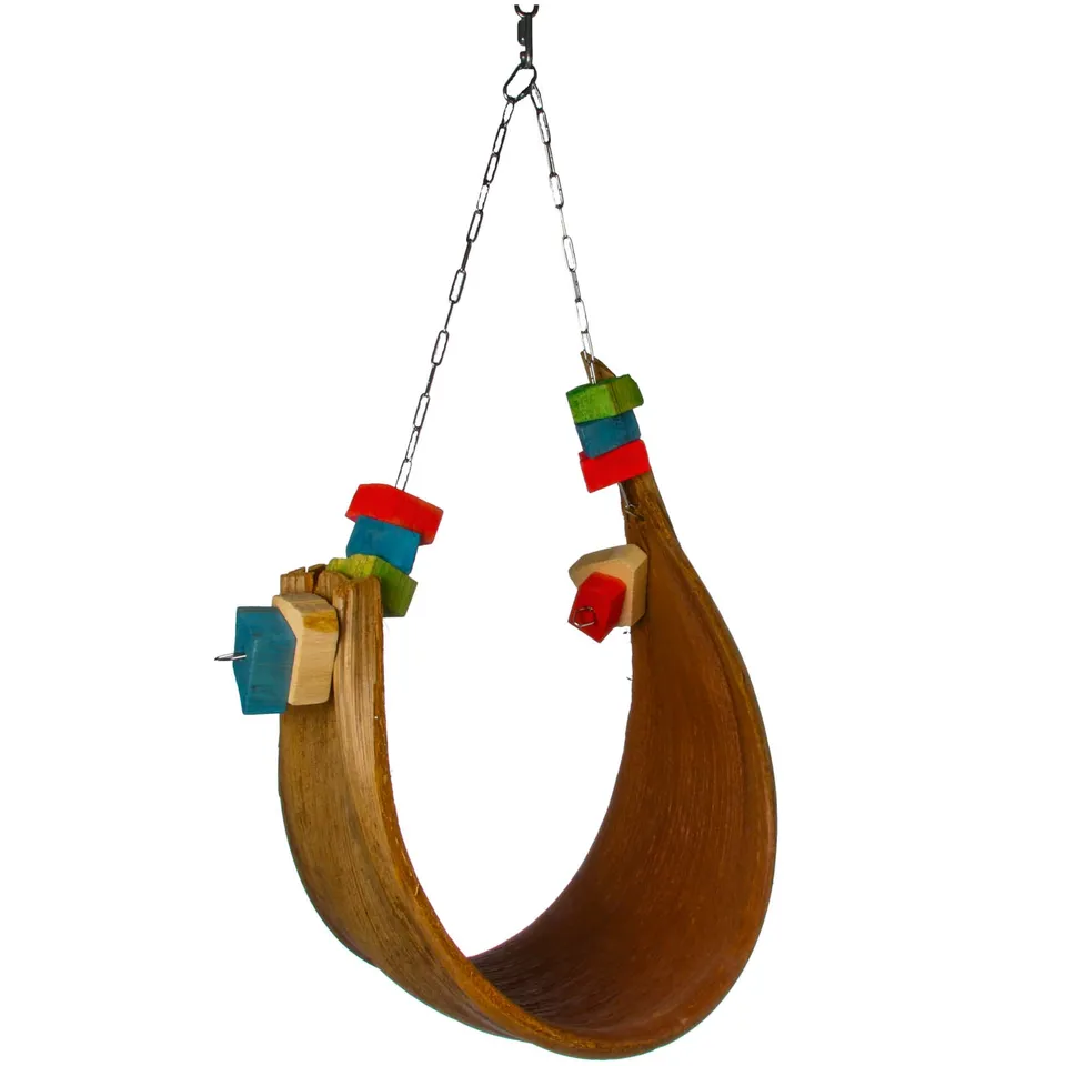 rico-s-futterkiste-palmblatt-schaukel-gro-papageienspielzeug-natur image 1