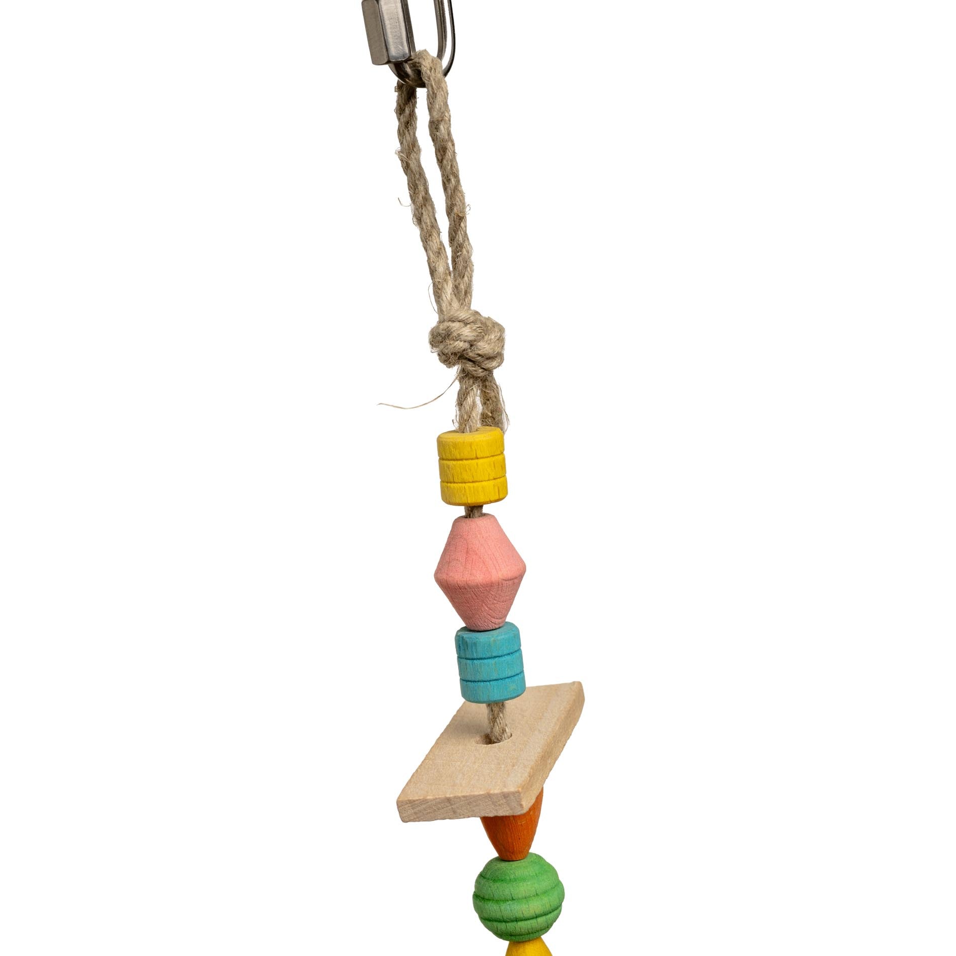 rico-s-futterkiste-hanfseil-mit-bunten-perlen-sittichspielzeug-23-cm image 3