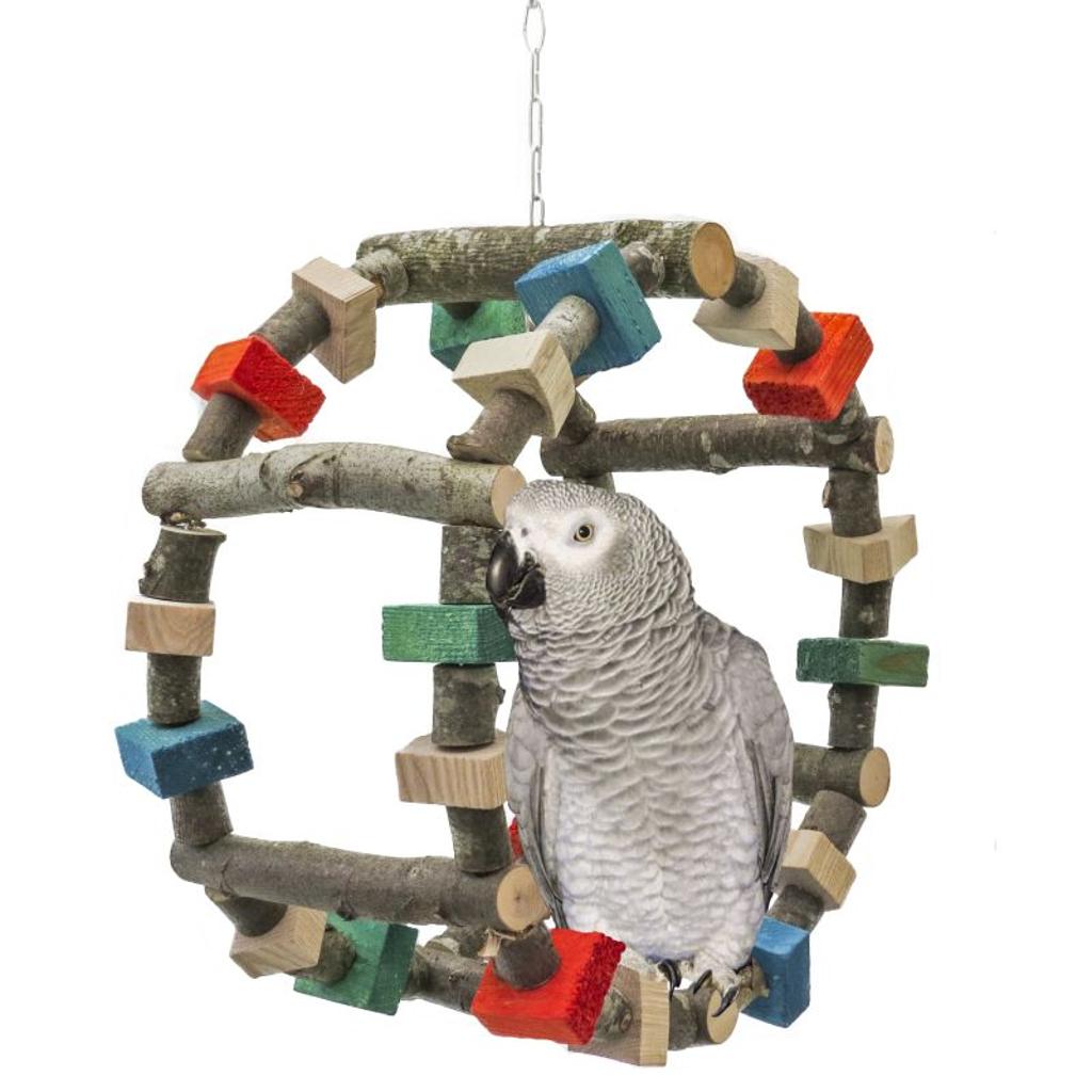 rico-s-futterkiste-schaukel-und-spielrad-papageienspielzeug-30-cm image 4