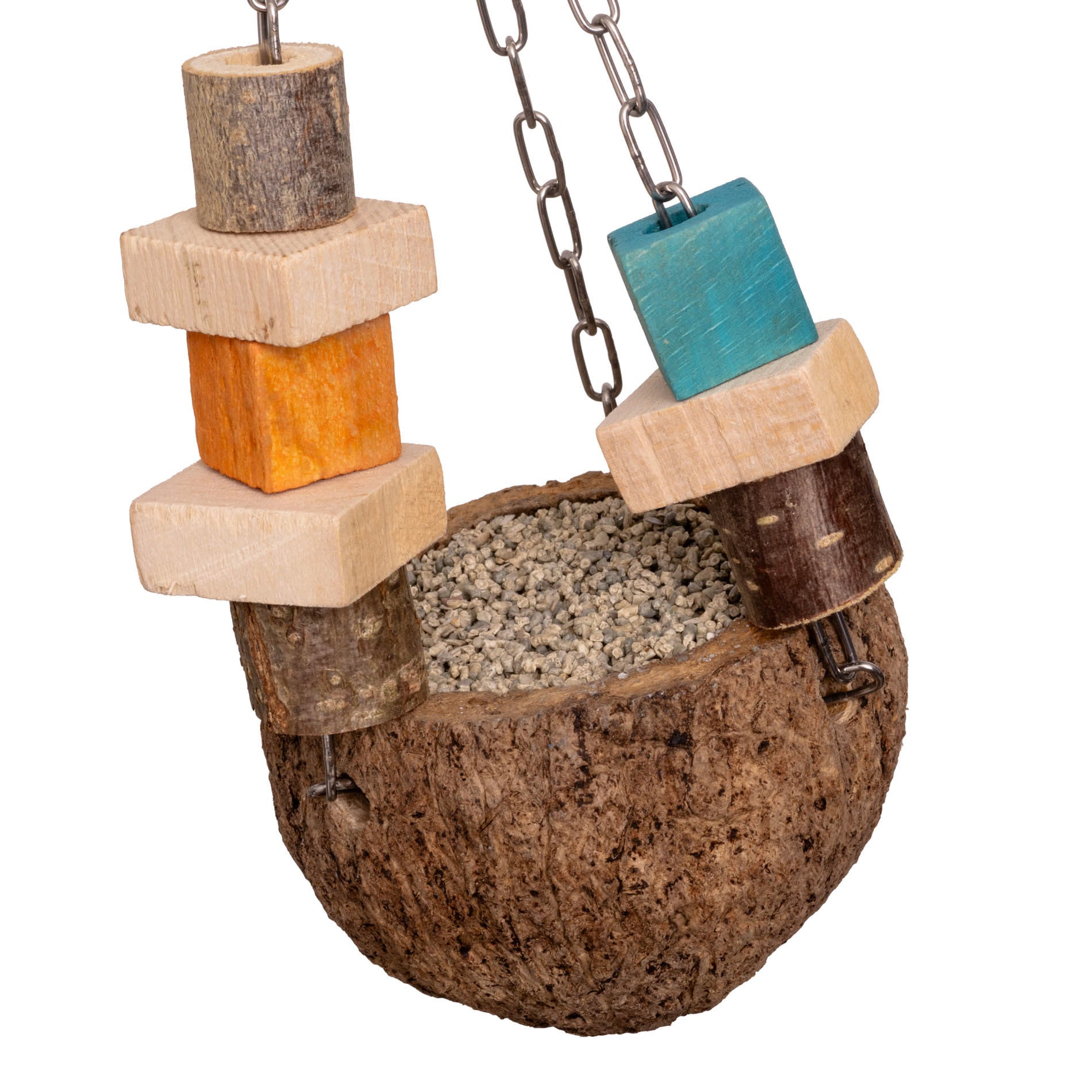 rico-s-futterkiste-paranuss-mineralmen-papageienspielzeug image 2
