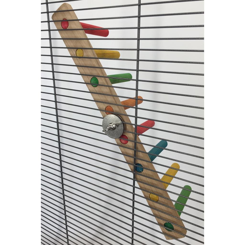 rico-s-futterkiste-leiter-kletter-treppe-sittiche-holz-40-cm image 3