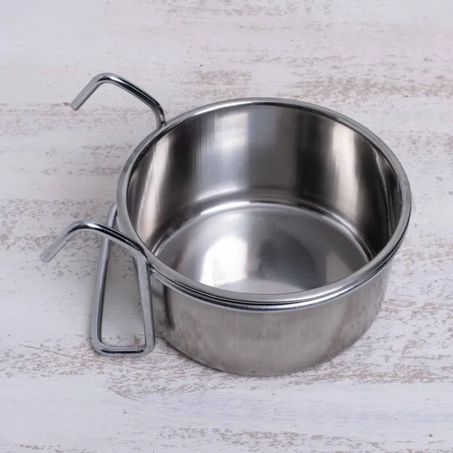 rico-s-futterkiste-volierenzubeh-r-edelstahlnapf-9cm-300ml-rostfrei image 1