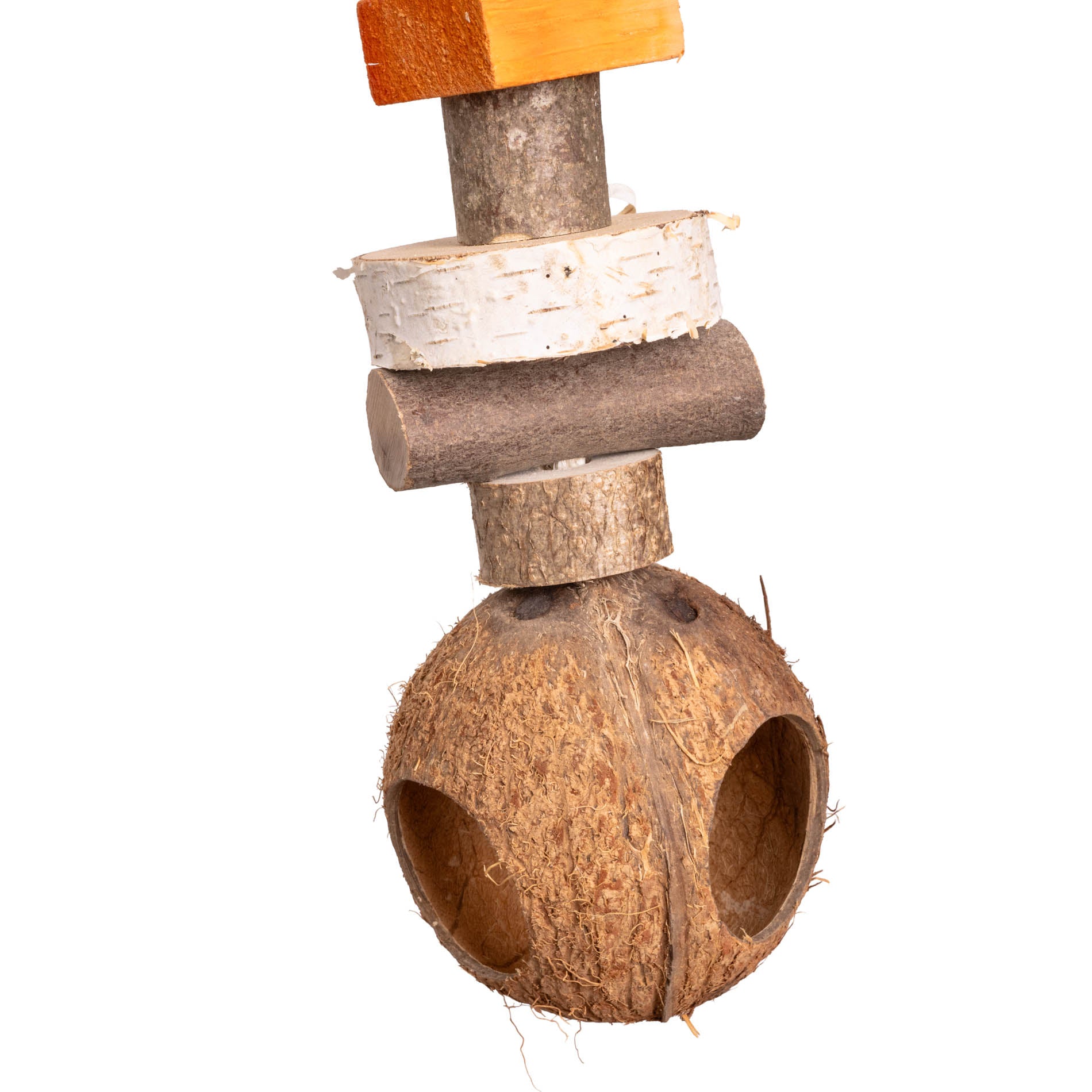 sisal-coco-house-papageienspielzeug-kokos-holz-65-cm image 2