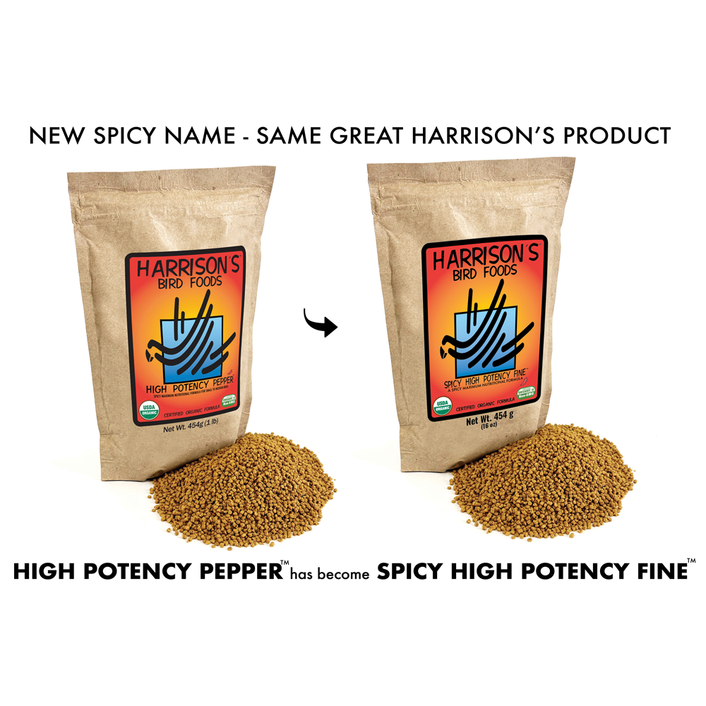 harrison-high-potency-fine-vogelfutter-scharf-fein-bio-papagei image 1
