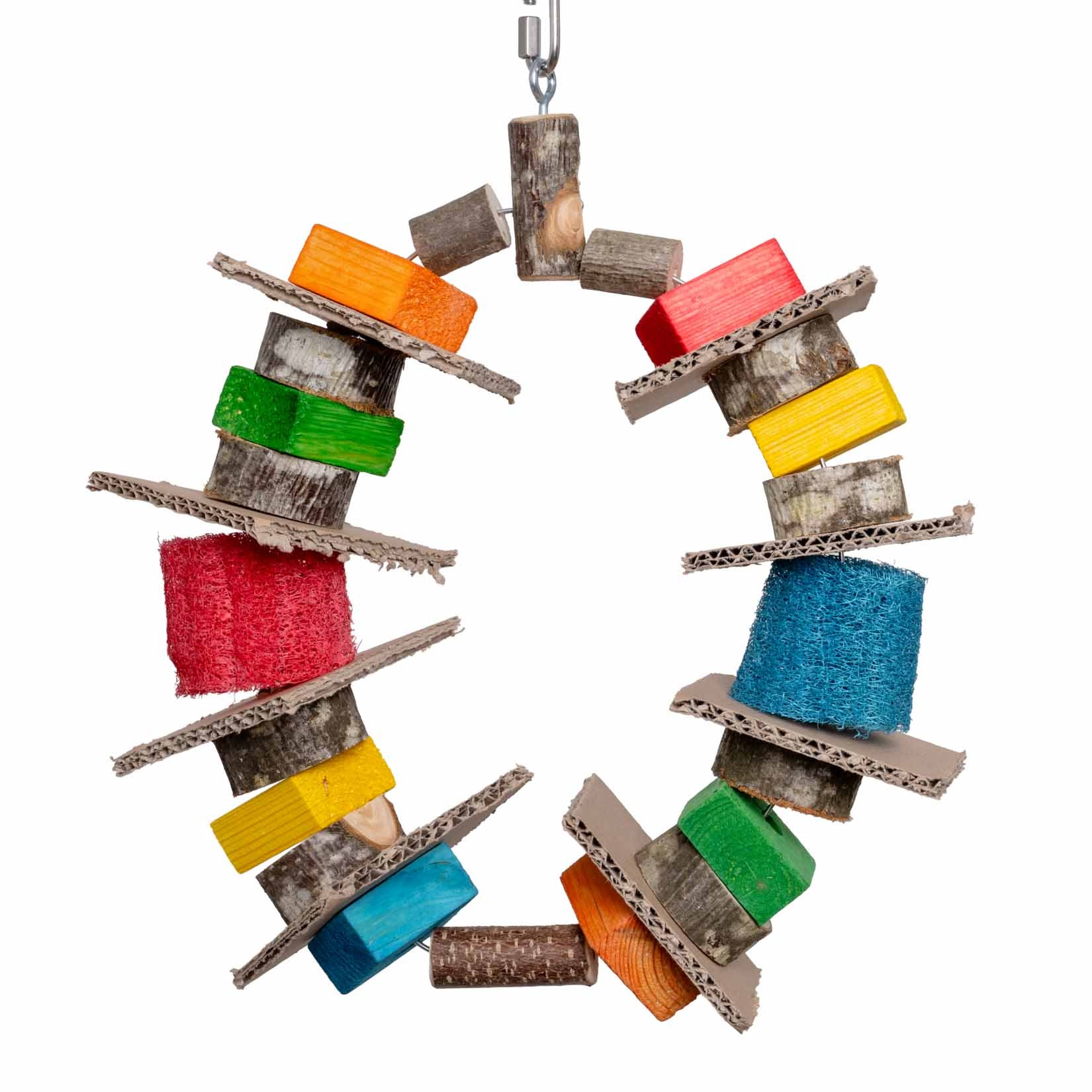 rico-s-futterkiste-schredder-ring-papageienspielzeug-30-cm image 1