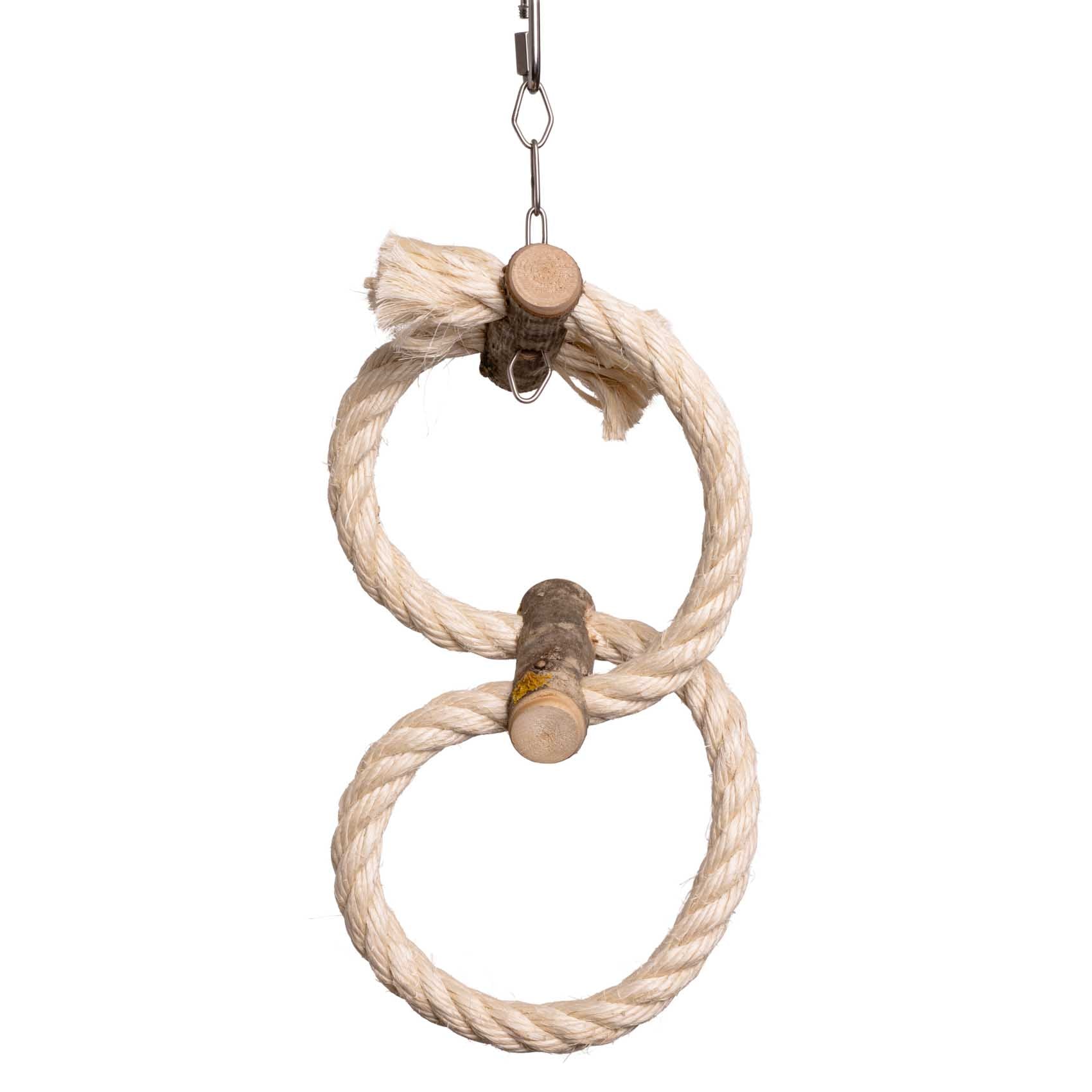 rico-s-futterkiste-doppel-sisalring-schaukel-mini-10-cm image 1
