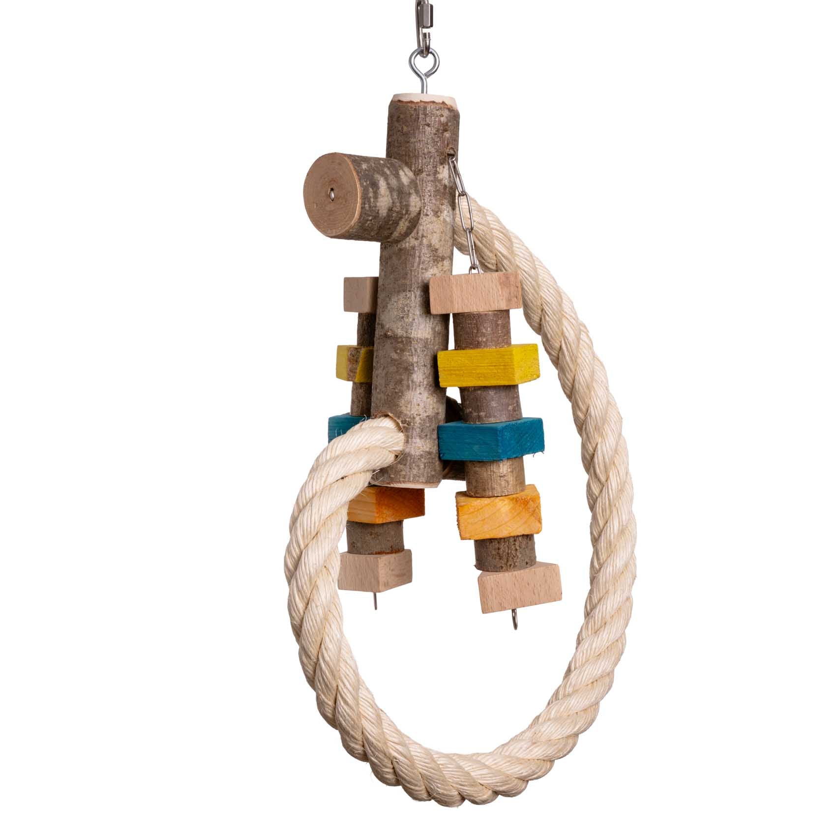 rico-s-futterkiste-sisal-kletterschnecke-papageienspielzeug-50cm image 2