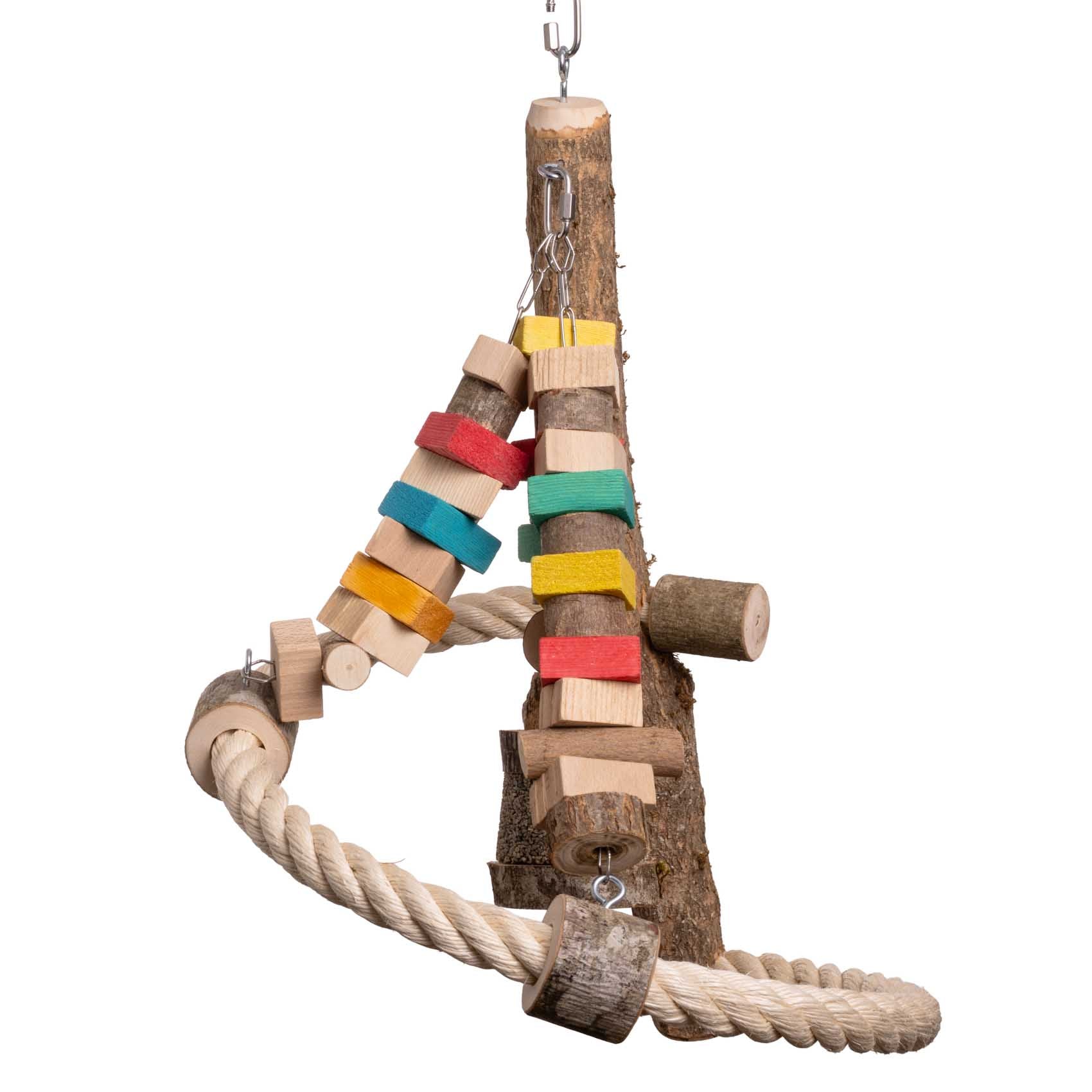 rico-s-futterkiste-schaukel-pyramide-papageienschaukel-sisal-65cm image 3