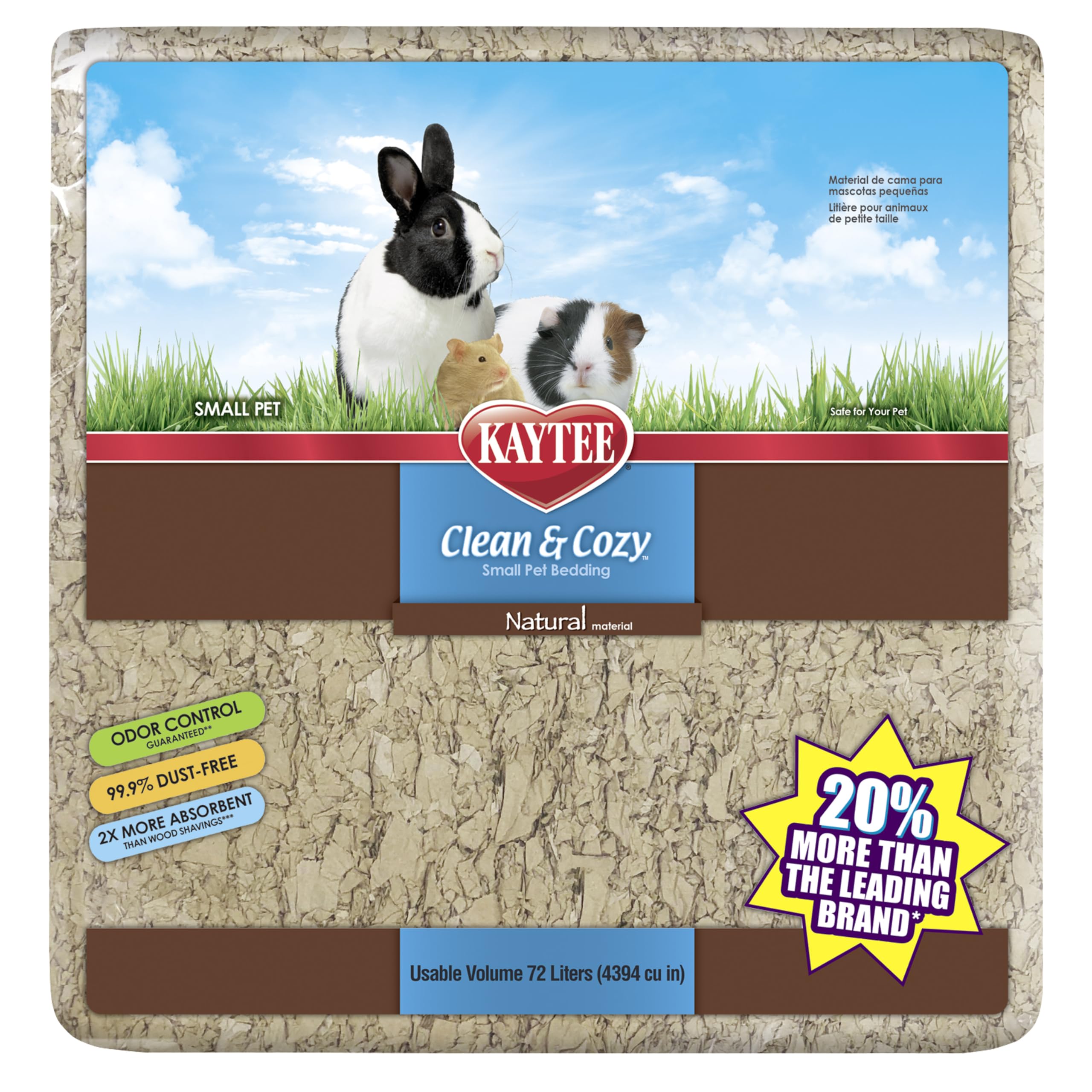 kaytee-clean-cozy-papierstreu-kleintierstreu-nat-rlich-72-l image 1