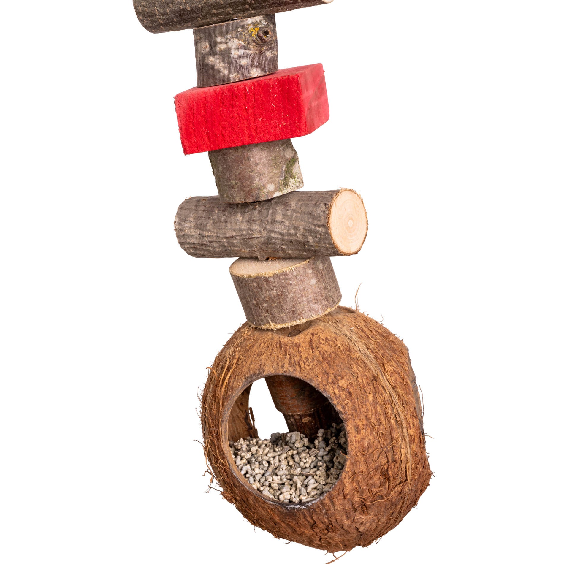 rico-s-futterkiste-mineralien-kokosnuss-papageienspielzeug-holz image 2