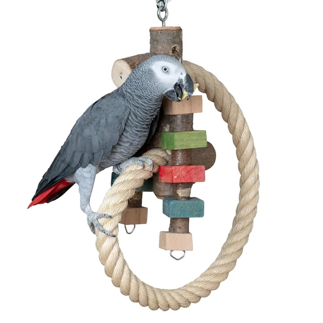 rico-s-futterkiste-sisal-kletterschnecke-papageienspielzeug-50cm image 1
