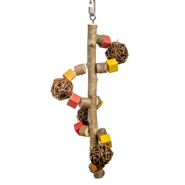 rico-s-futterkiste-weidenball-spirale-sittichspielzeug-holz-40-cm image 1