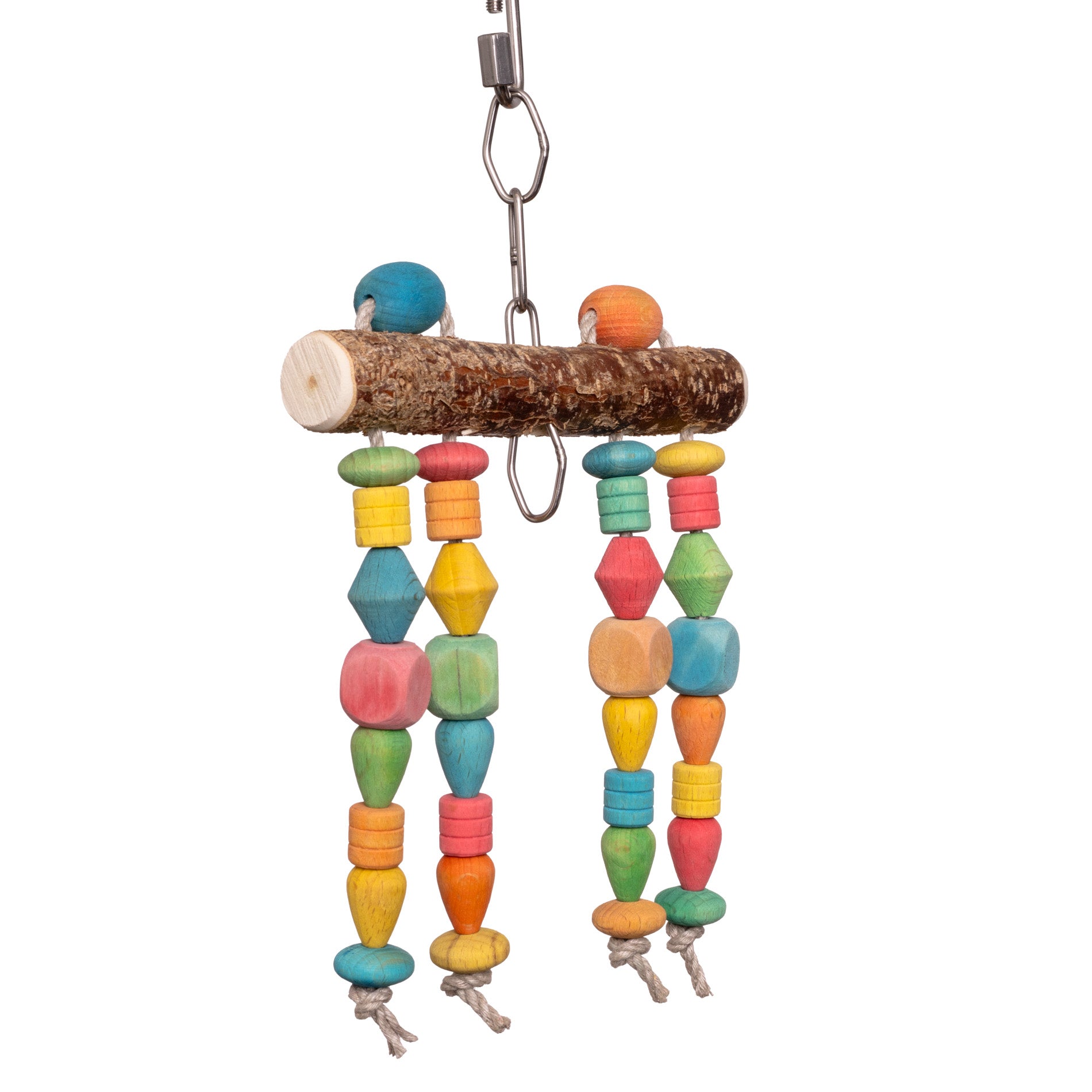 rico-s-futterkiste-spielvorhang-mini-sittichspielzeug-hanf-holz image 1