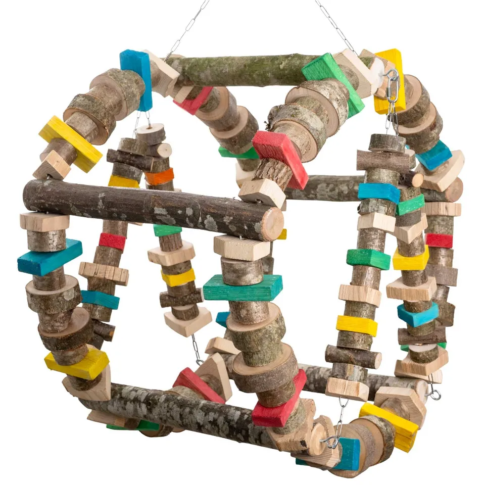 rico-s-futterkiste-schaukelrad-xxl-papageienspielzeug-aras-70-cm image 1