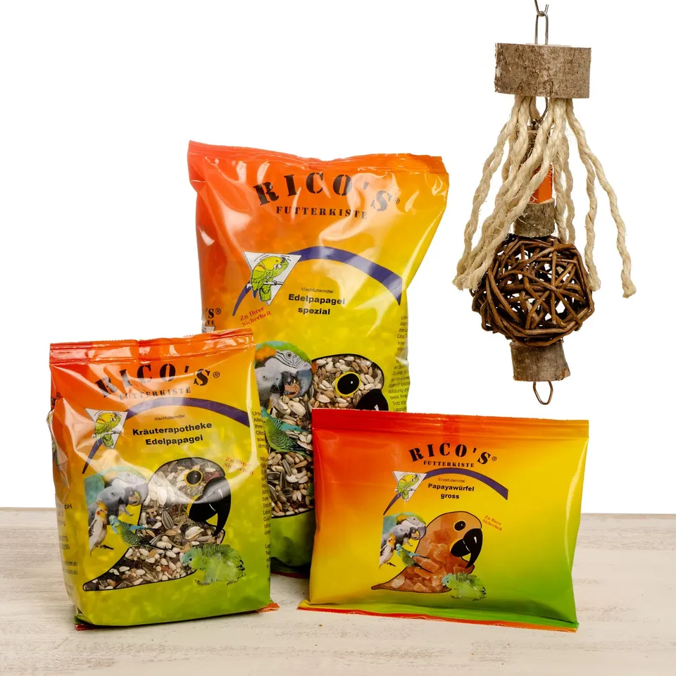 rico-s-futterkiste-starter-kit-edelpapagei-futtermittel-set image 1