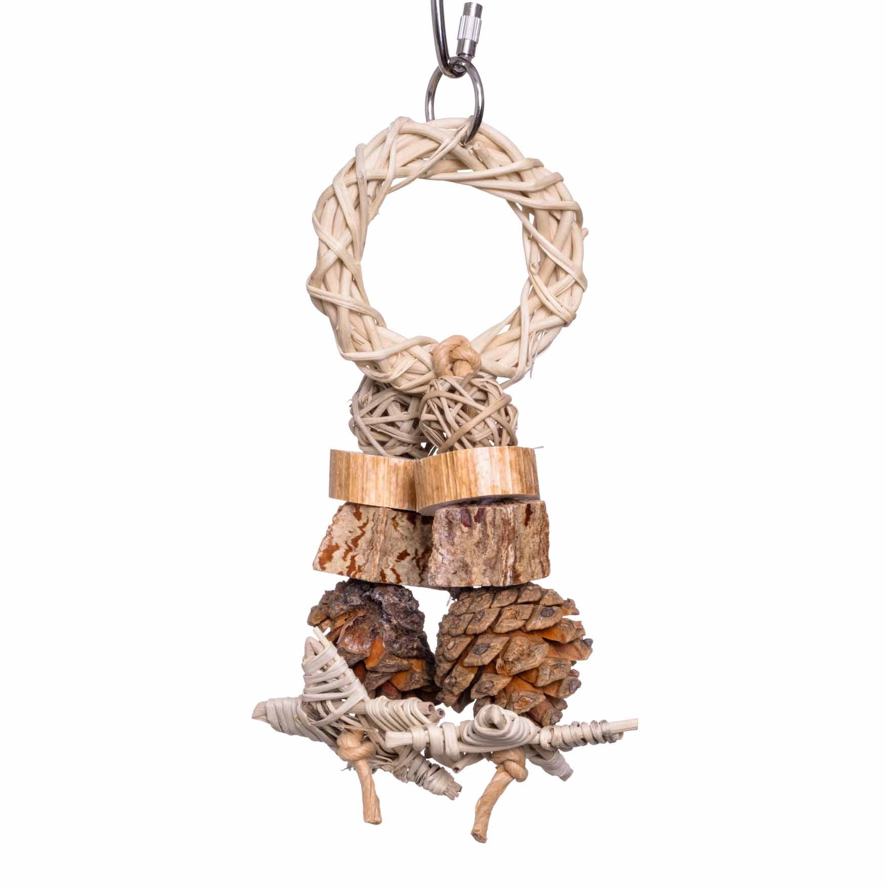 rico-s-futterkiste-forest-ring-sittichspielzeug-seegras-20-cm image 1